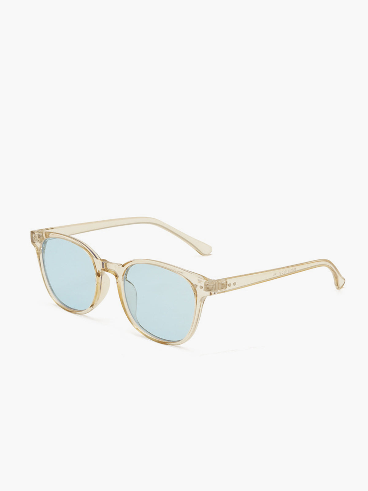 Retro Schild-Sonnenbrille Hellblau – UV400 Schutz, Unisex