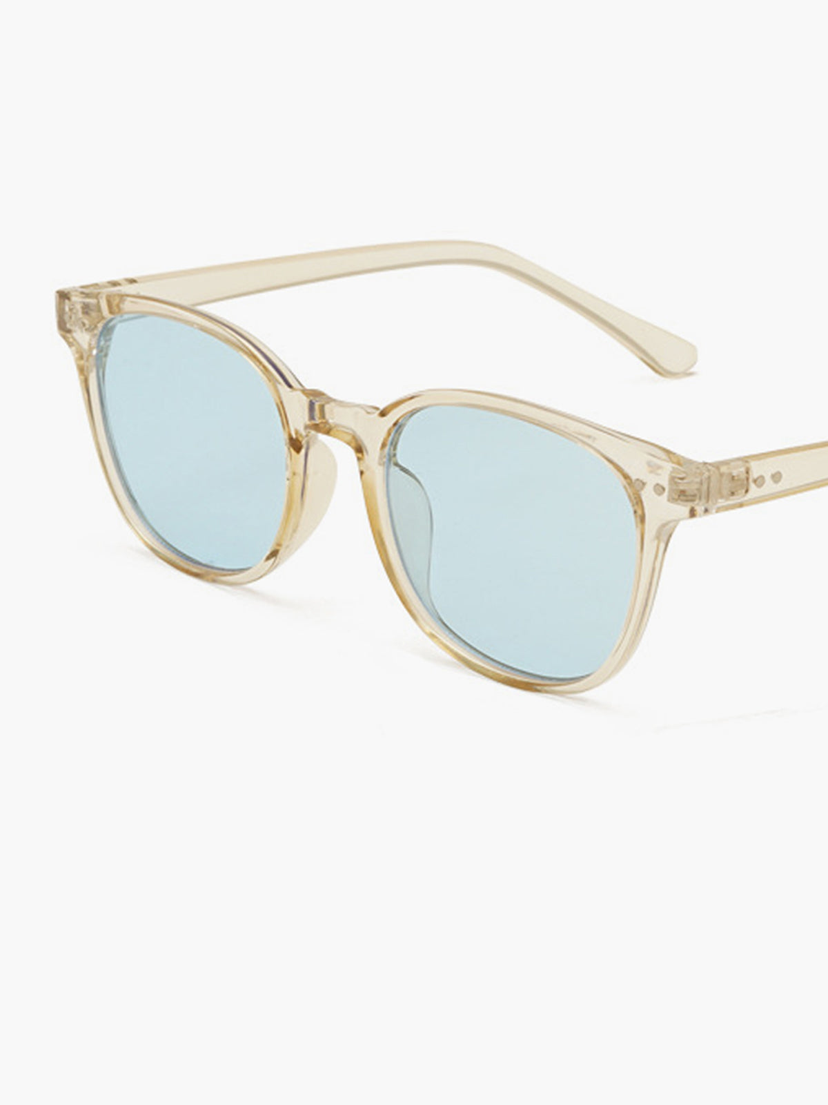 Retro Schild-Sonnenbrille Hellblau – UV400 Schutz, Unisex