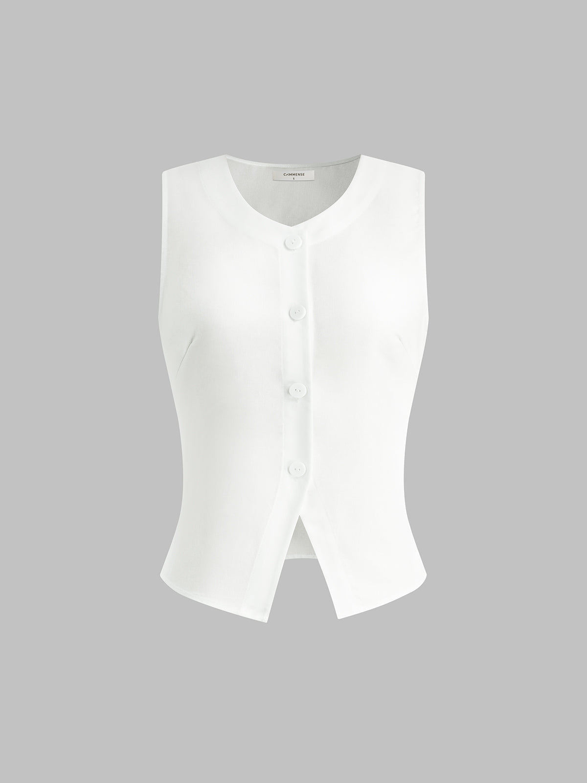 Leichtes Leinen-Mix Tanktop – Atmungsaktives Sommerhemd mit Knopfleiste
