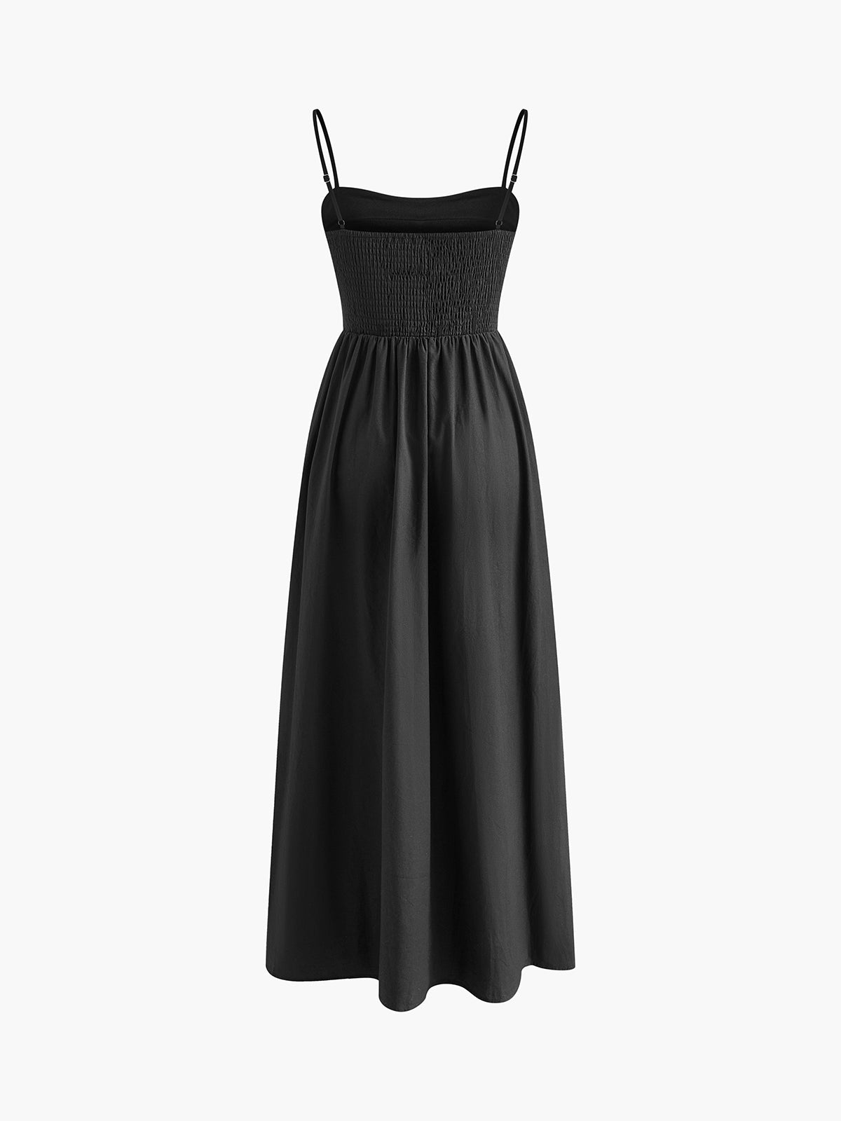Maxikleid aus Baumwolle mit Cut-Outs und Taschen – ärmellos, elegant