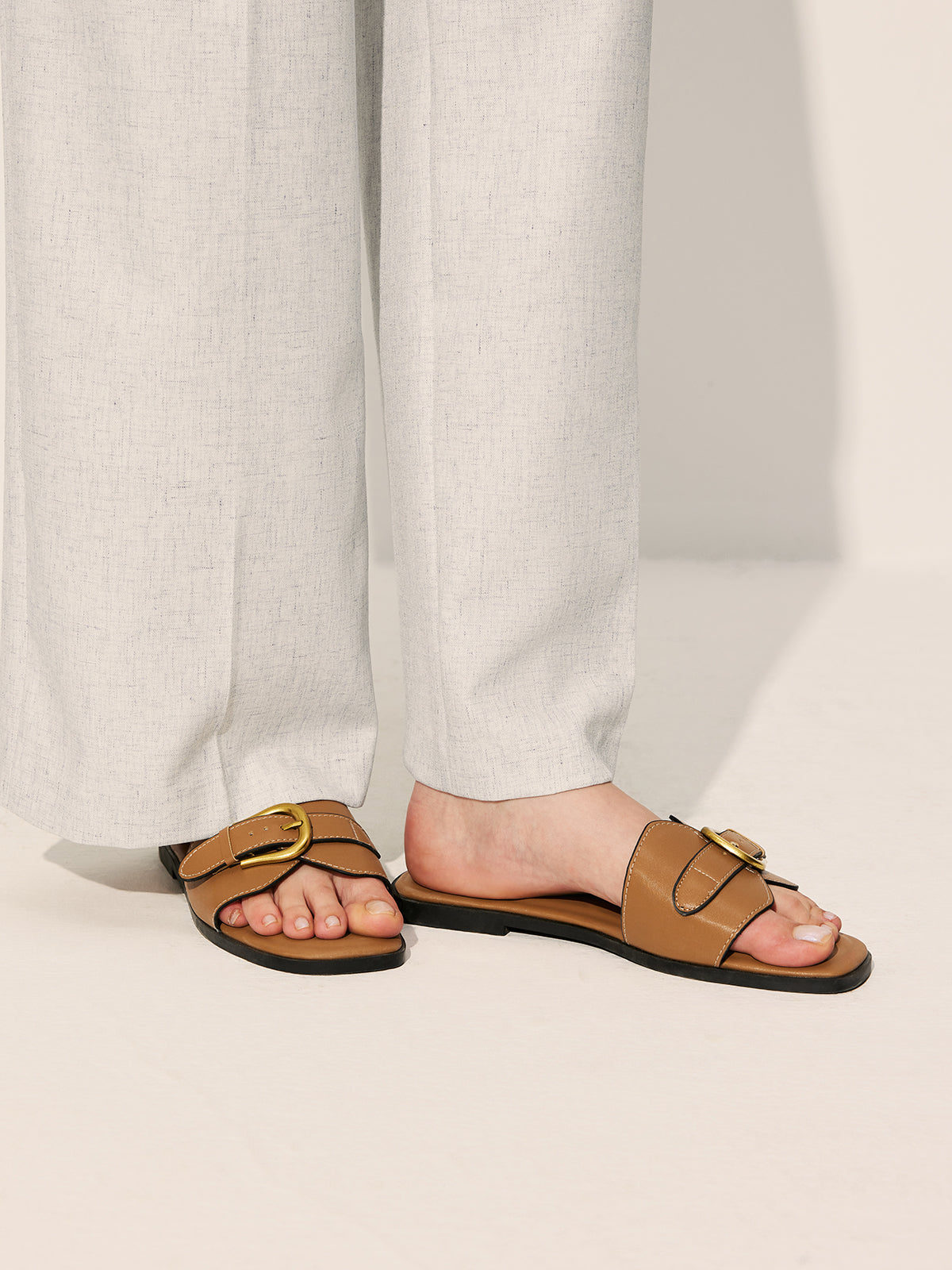 Damen Fußstützend Sandalen mit Schnallen