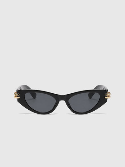 Vintage Cat-Eye Sonnenbrille Schwarz – UV400 Schutz, Leichtgewicht