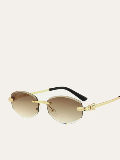 Premium Randlose Sonnenbrille mit Farbverlauf – UV-Schutz & Leichtgewicht