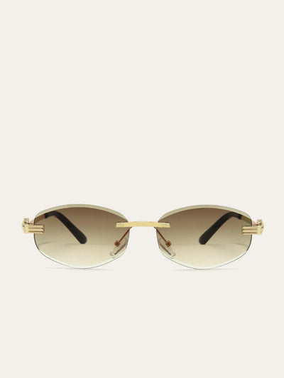 Premium Randlose Sonnenbrille mit Farbverlauf – UV-Schutz & Leichtgewicht