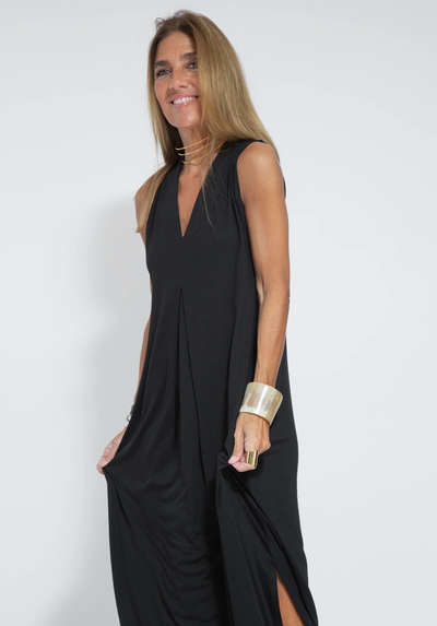 Zweiteiliges Schlankmachendes Damenkleid mit Weste – Loreen