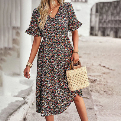 Lena – sommerkleid mit blumenprint