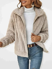 Isadora | Damen Langarm-Cardigan – Beige