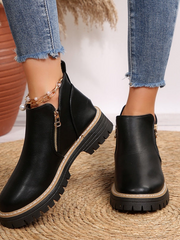 Clara | Damen Stiefeletten modisch & bequem stilvoll – Schwarz