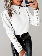 Trendy Damenbluse mit Spitze - Clara – Weiß