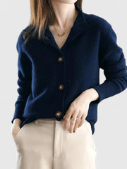 Gabriele | Weiche Und Elegante Strickjacke Für Damen – Beige