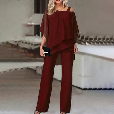Wilma – elegantes, schulterfreies zweiteiler-set für damen