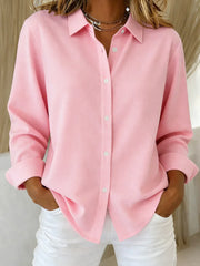 Sophie- Elegante Damenbluse mit Knopfleiste – Pink