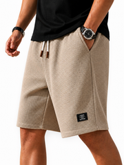 Nathan | Herren Shorts mit Kordelzug und Taschen – Khaki