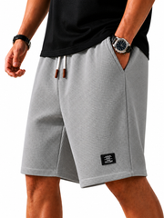 Nathan | Herren Shorts mit Kordelzug und Taschen – Grau