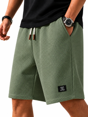 Nathan | Herren Shorts mit Kordelzug und Taschen – Grün