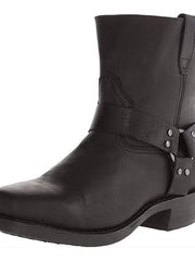 Cowboystiefel Herren | Seitlicher Reißverschluss & Rutschfester Halt – Schwarz