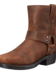 Cowboystiefel Herren | Seitlicher Reißverschluss & Rutschfester Halt – Braun