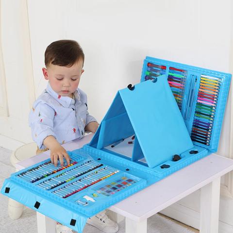 6-in-1 Kreativbox mit Mal- und Bastelmaterial für Kinder – Kompakt & vielseitig