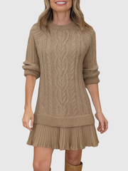 Christine | Elegant Und Stilvoller Strickpullover Für Damen – Braun