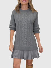 Christine | Elegant Und Stilvoller Strickpullover Für Damen – Grau