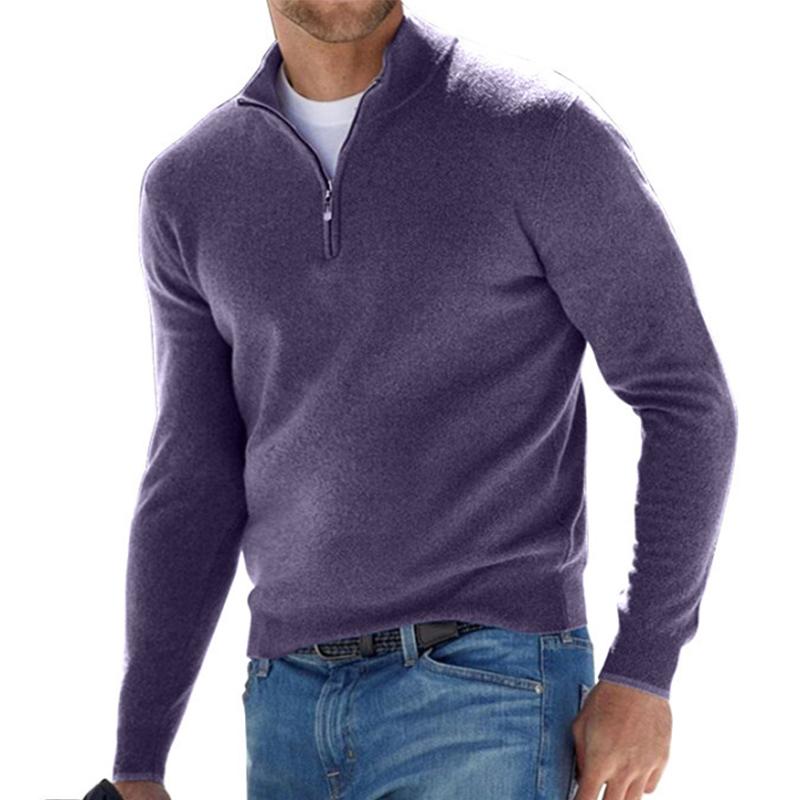 Eleganter Pullover mit Halbreißverschluss für Stilbewusste