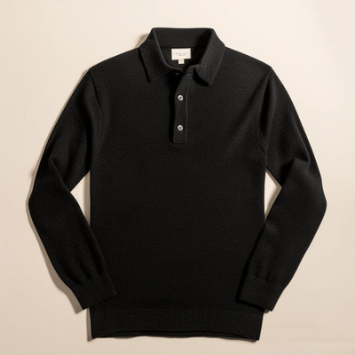 Eleganter Pullover mit Polokragen für Herren