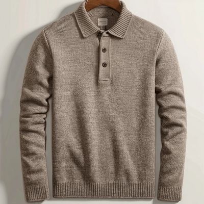 Eleganter Pullover mit Polokragen für Herren