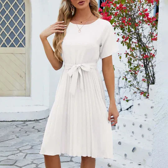 Emma - mintgrünes plisseekleid