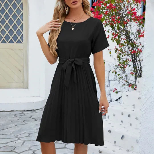 Emma - mintgrünes plisseekleid