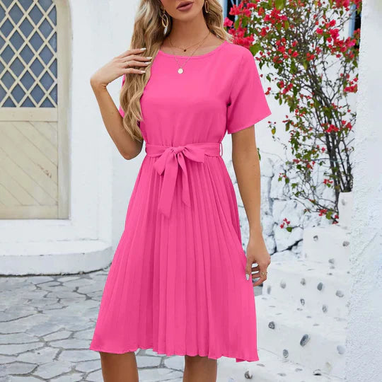 Emma - mintgrünes plisseekleid