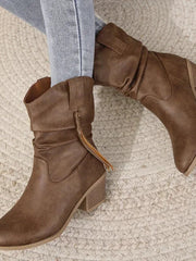 Mathilda | Stilvolle Und Bequeme Damen-Westernstiefel Im Boho-Chic – Dunkelbraun B
