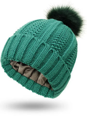 Wolff | Gefütterte Strickmütze für den Winter – Grün