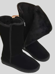 Gefütterter Damenstiefel - Carolina – Schwarz