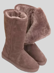Gefütterter Damenstiefel - Carolina – Braun