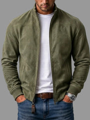 Paedon - Softtouch-Bomberjacke – Olivgrün