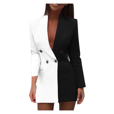 Zweifarbiges Blazerkleid – Emilia