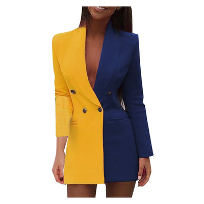 Zweifarbiges Blazerkleid – Emilia