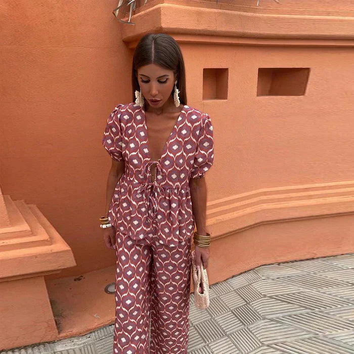 Zweiteiliges Sommer-Outfit für Damen
