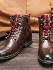 Elias | Herren Lässige Schnürstiefeletten – Braun