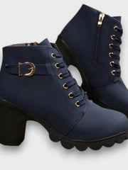 GULIA® – LEDERSTIEFELETTEN ⏐ PREMIUM-EDITION – Blau