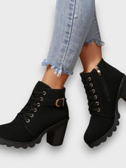 GULIA® – LEDERSTIEFELETTEN ⏐ PREMIUM-EDITION – Schwarz
