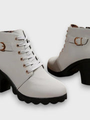 GULIA® – LEDERSTIEFELETTEN ⏐ PREMIUM-EDITION – Grau