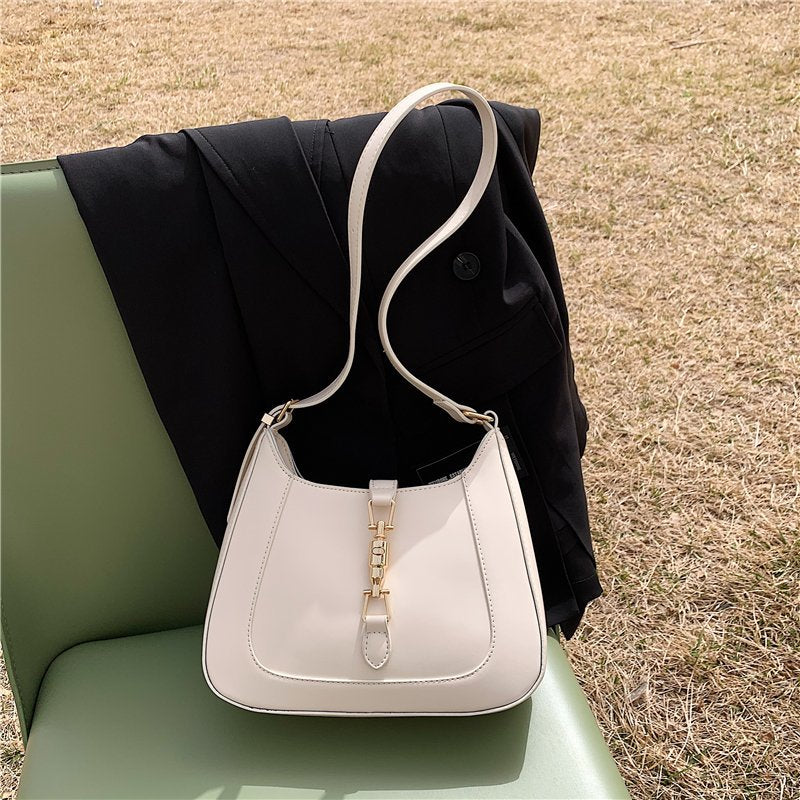 Vintage Schultertasche Damen – Vegan Leder & Retro Look