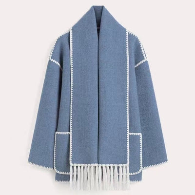 Viona | Bequeme Umhangjacke aus Wolle