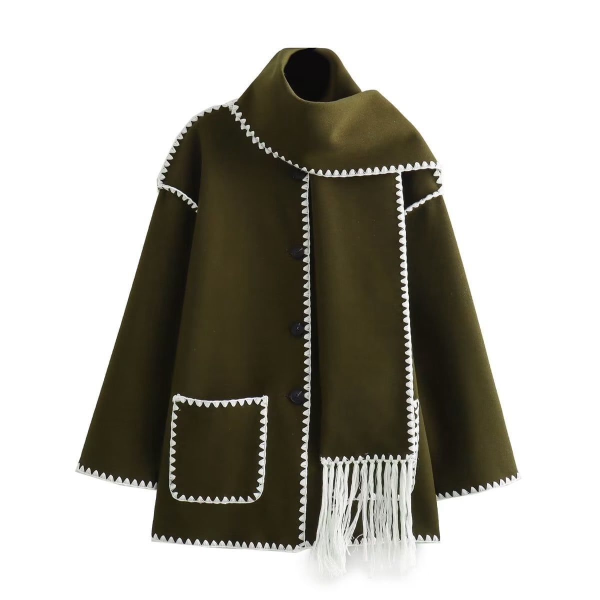 Viona | Bequeme Umhangjacke aus Wolle