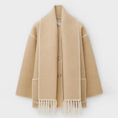 Viona | Bequeme Umhangjacke aus Wolle