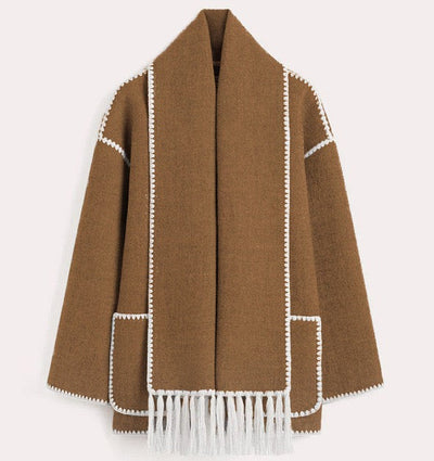 Viona | Bequeme Umhangjacke aus Wolle
