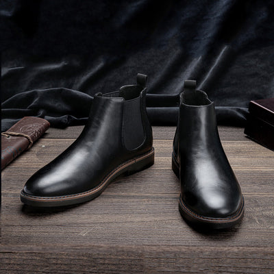 Klassische chelsea-stiefel für herren