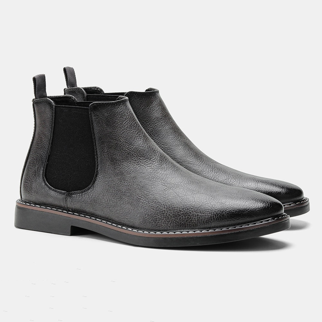 Klassische chelsea-stiefel für herren