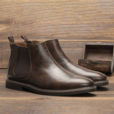 Klassische chelsea-stiefel für herren